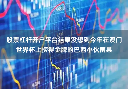 股票杠杆开户平台结果没想到今年在澳门世界杯上捞得金牌的巴西小伙雨果